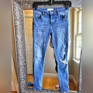 DL1961 Margaux Frayed Ripped‎ Instasculpt Ankle Skinny Jeans